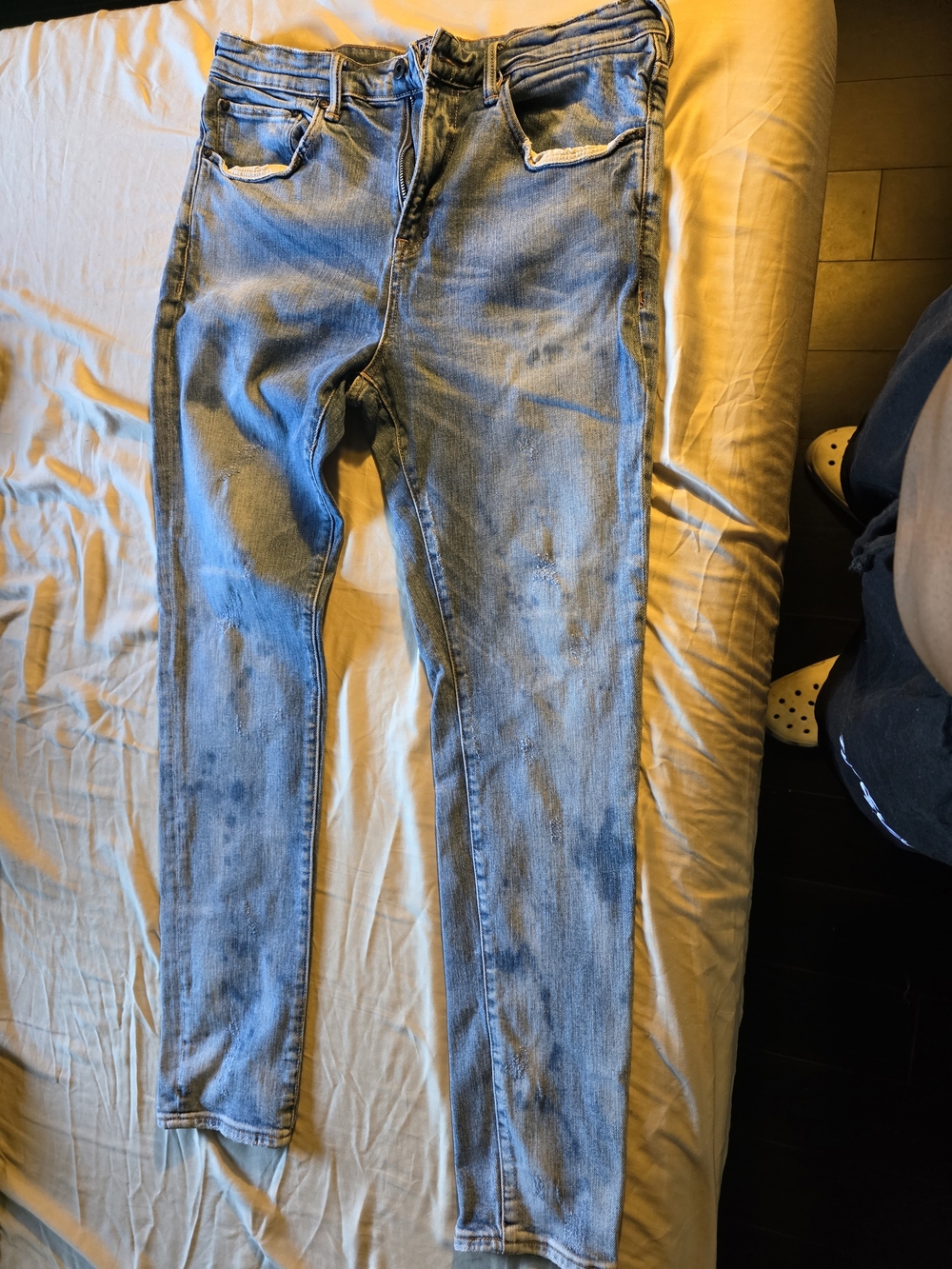 PRPS Men's Light Blue Skinny Jeans